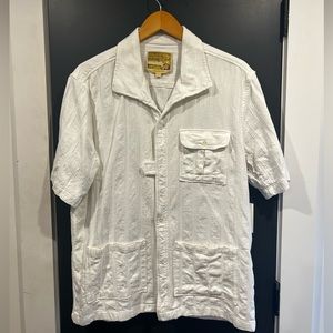New Aime Leon dore white Safari shirt size large